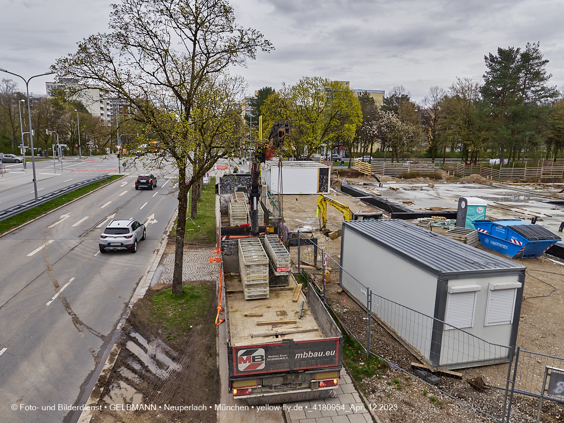12.04.2023 - Baustelle Haus für Kinder in Neuperlach